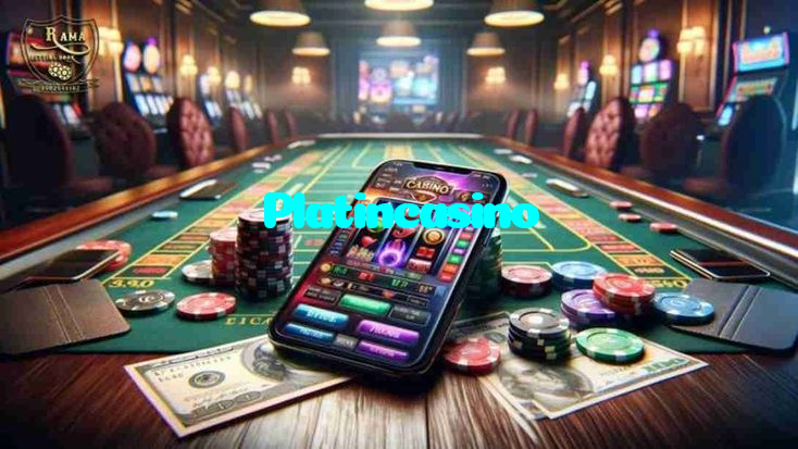 Platincasino casino presented on mobile device in Pakistan with slots and live games